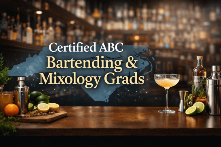 Bethany, Emily & Megan: Certified ABC Bartending and Mixology Grads