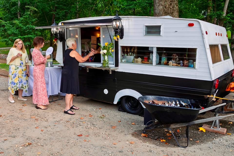 Ginny, the vintage-trailer mobile cocktail bar